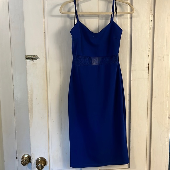 Blue midi dress from lulus size S - Picture 2 of 4